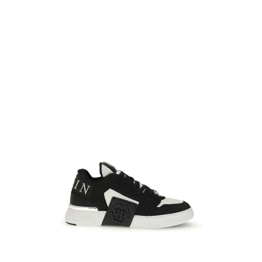 Philipp Plein Phantom Cocco sneakers in black and white geometric design
