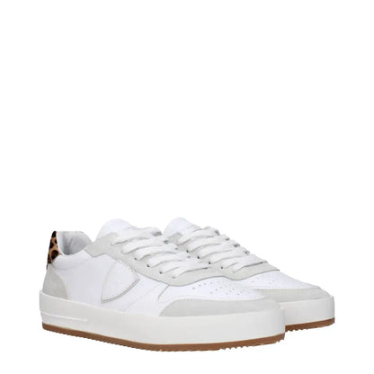 Philippe Model White Leather Low Tops