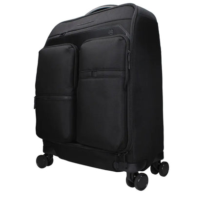 Piquadro Black Fabric Luggage And Travel