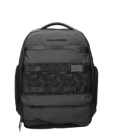 Piquadro Gray Fabric Backpacks
