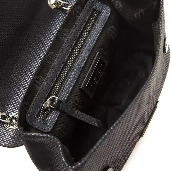 Pompei Donatella Blue Leather Women Crossbody