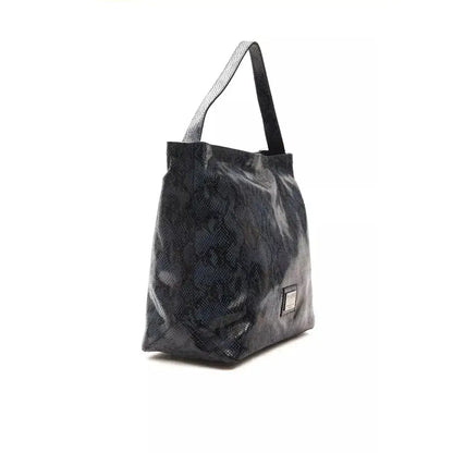 Pompei Donatella Blue Leather Women Shoulder Bag