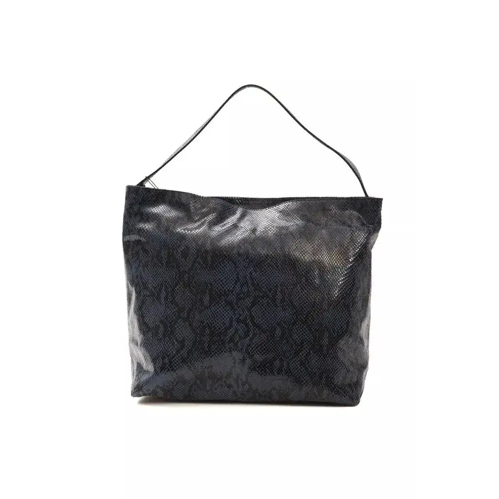 Pompei Donatella Blue Leather Women Shoulder Bag