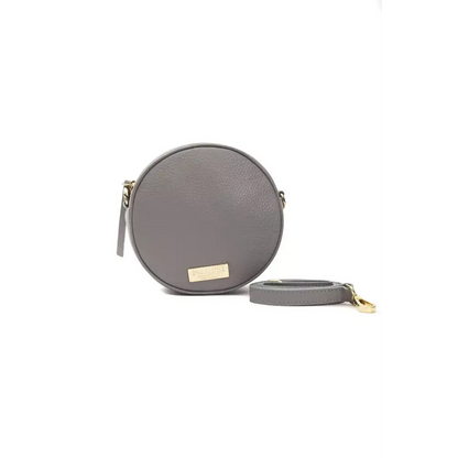 Pompei Donatella Gray Leather Women Crossbody - Crossbody tasker