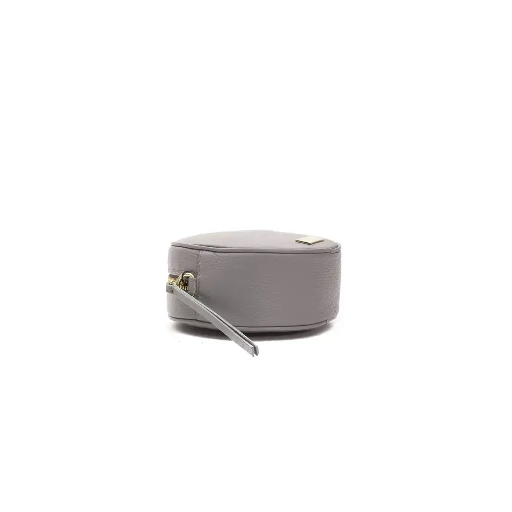 Pompei Donatella Gray Leather Women Crossbody - Crossbody tasker