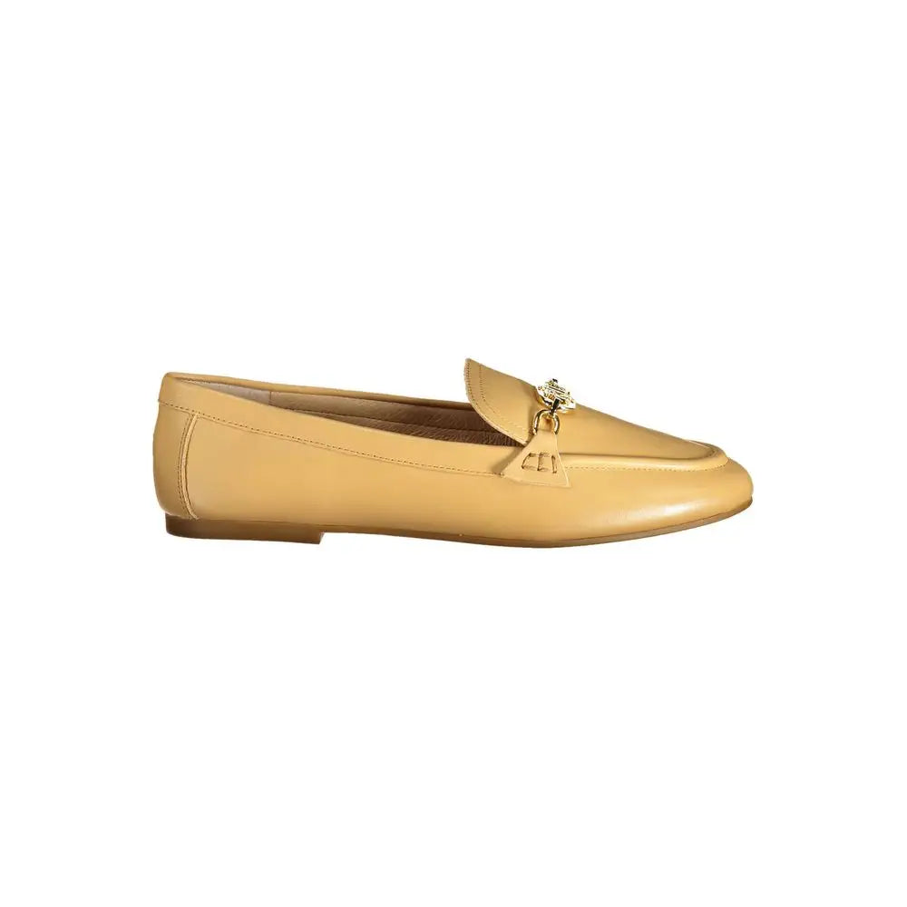 Ralph Lauren Beige Leather Flat Shoe - Ballerinasko