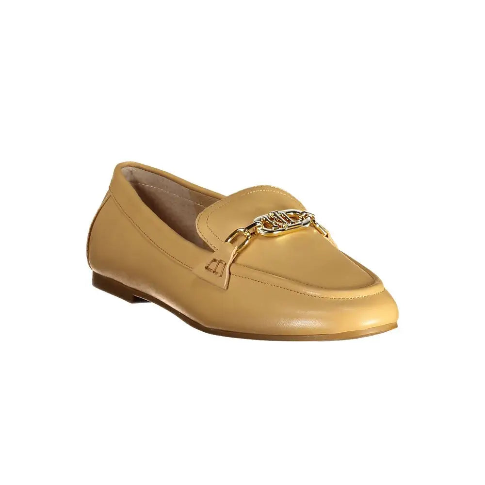 Ralph Lauren Beige Leather Flat Shoe - Ballerinasko