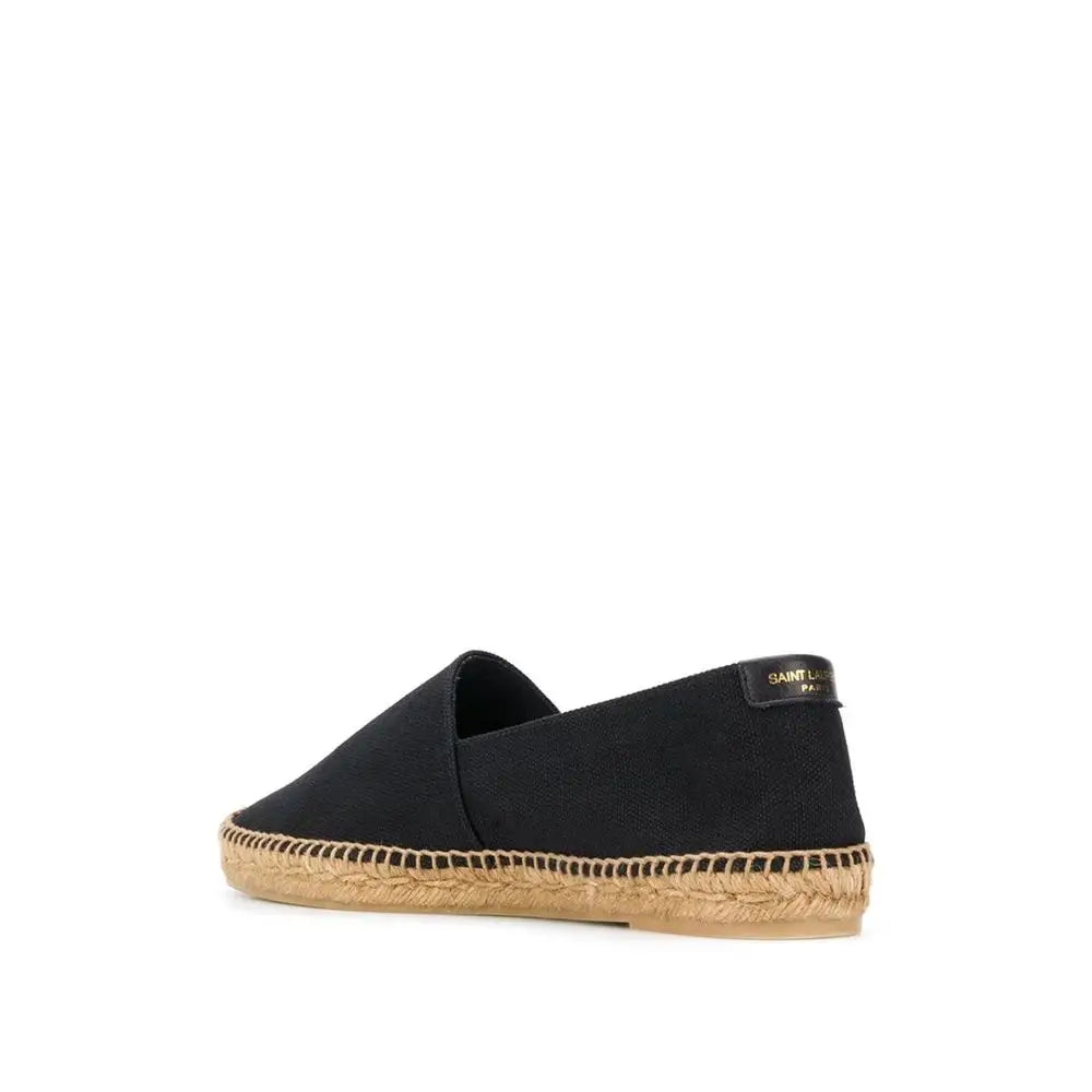Saint Laurent Black Canvas Espadrilles - 41 - Sandaler