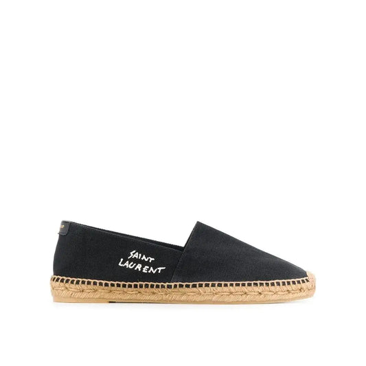 Saint Laurent Black Canvas Espadrilles - 41 - Sandaler