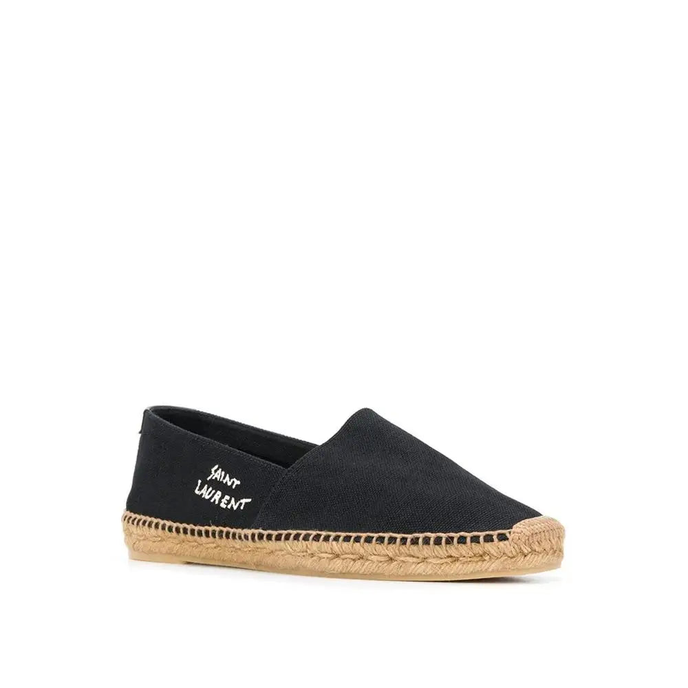 Saint Laurent Black Canvas Espadrilles - 41 - Sandaler