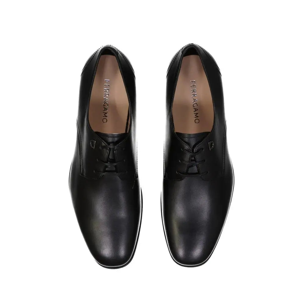 Salvatore Ferragamo sorte læder oxfords, 100% originale brands