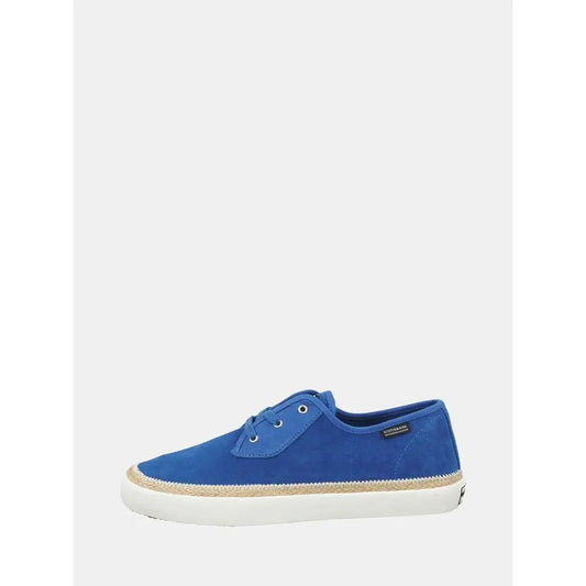 Scotch & Soda blå suede lavt-top sneakers i royal blå med hvid gummisål