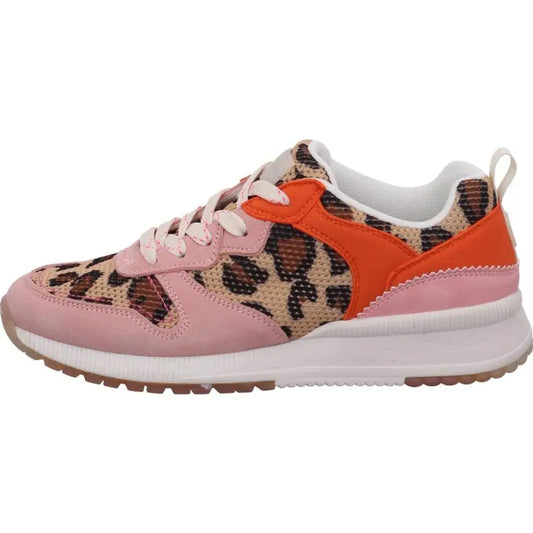 Rosa og orange leopard-sneaker i 100% originale Scotch & Soda, spar 30-70% på mode