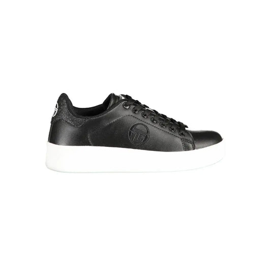 Sergio Tacchini Black Polyester Sneakers - EU38/US8 - Sneakers
