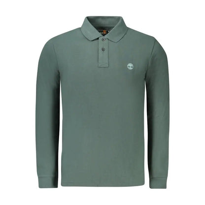 Timberland grøn bomuldspolo shirt, 100% originale brands, outlet mærkevarer