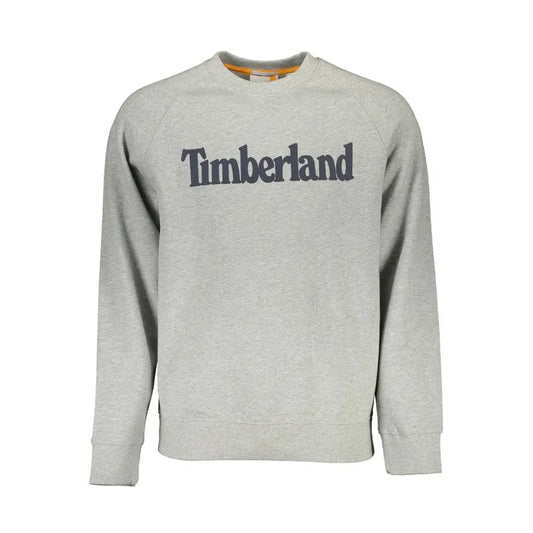 Timberland Grey Cotton Men Sweatshirt - S - Sweatshirts