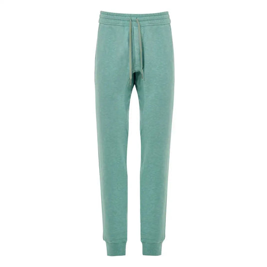 Tom Ford green heathered mint joggers med drawstring og ribbed manchetter