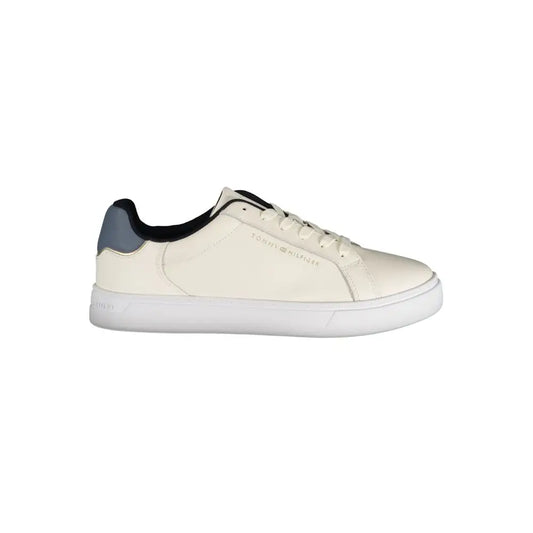 Tommy Hilfiger Beige Leather Women Sneakers - Sneakers
