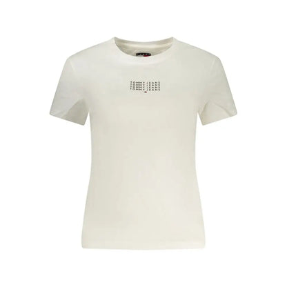 Tommy Hilfigers Bianco klassiske hvide t-shirt i bomuld