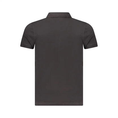 Tommy Hilfiger sorte polo t-shirt, mørkegrå med kortærmet design