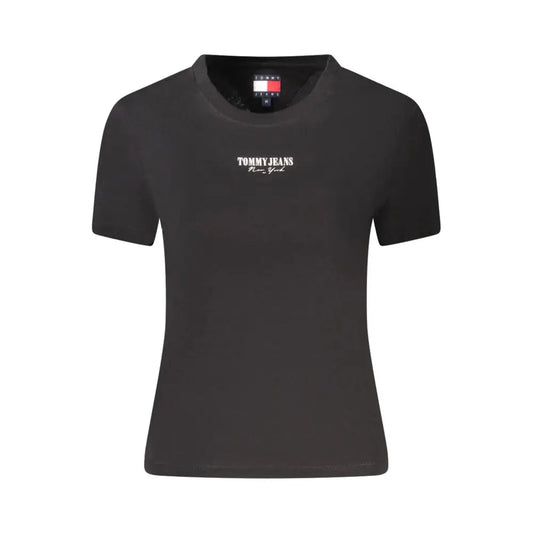 Tommy Hilfiger sort sort T-shirt i sort bomuld med New York broderi