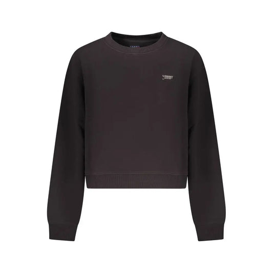 Tommy Hilfiger sort bomuldssweatshirt med broderet logo