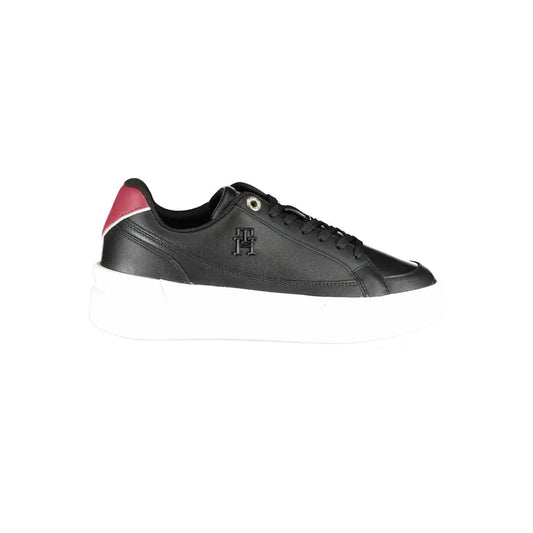 Tommy Hilfiger Black Polyester Sneakers - Sneakers