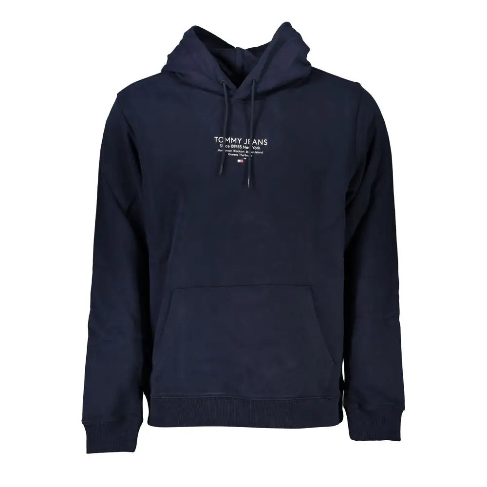 Tommy Hilfiger’s blå bomulds sweater i mørk navy med hvid logo