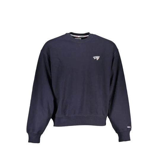 Tommy Hilfiger chic blå crewneck-sweater med logo-detalje