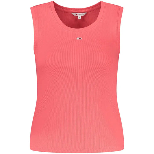Tommy Hilfiger Pink Cotton Tank Top - T-shirts