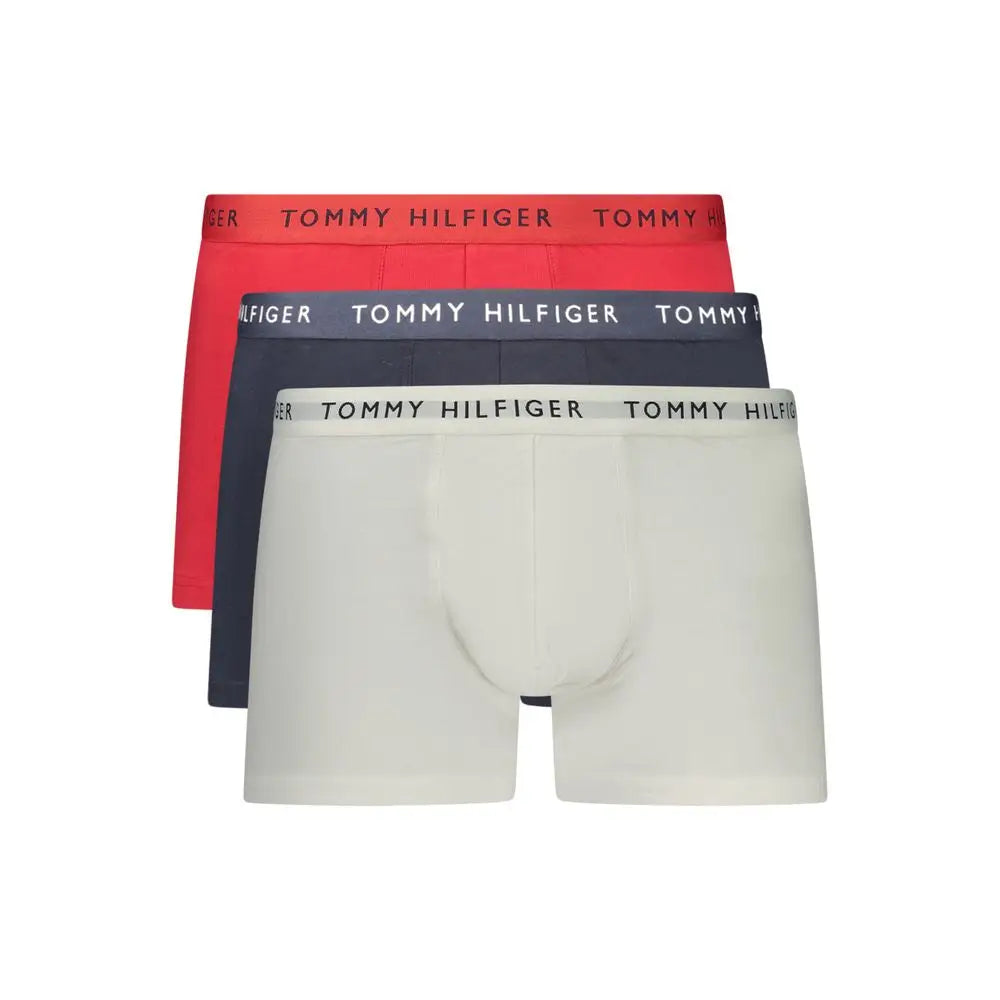 Tommy Hilfiger røde bomuldsboxers i rød, marineblå og off-white