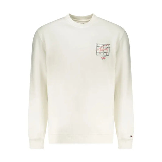Tommy Hilfiger hvid bomuldssweater med logo