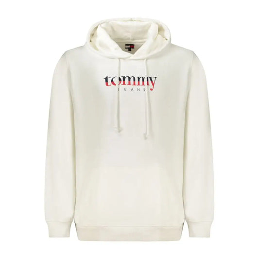 Tommy Hilfiger creme hoodie med rødt sort logo, 100% originale brands