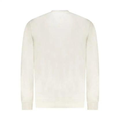 Tommy Hilfiger hvid bomuldssweater i cremfarvet langærmet crewneck