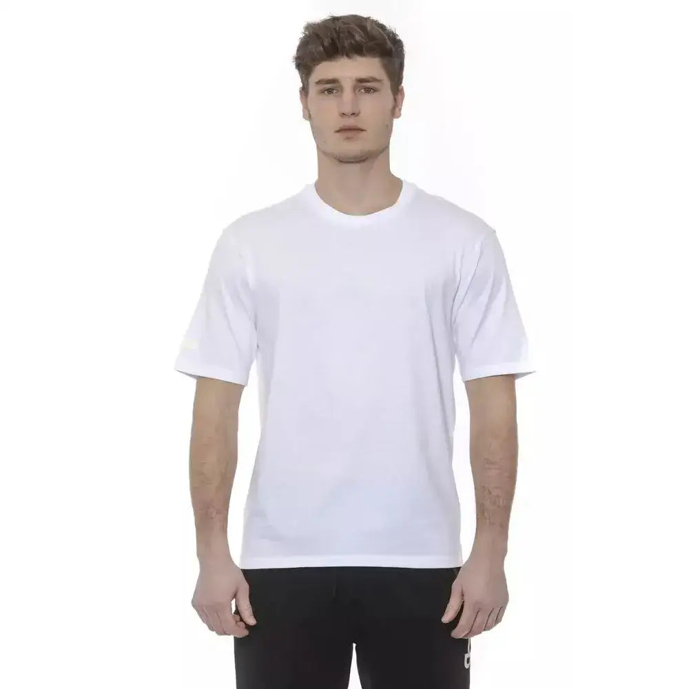 Tond White Cotton Men T-Shirt