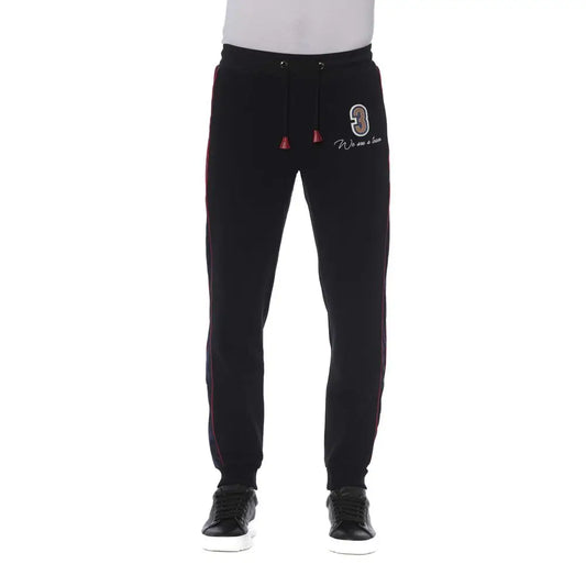 Trussardi Black Cotton Men's Sports Pant