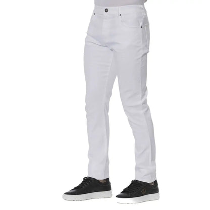 Trussardi Jeans White Cotton Men Jeans - Jeans