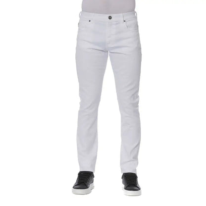 Trussardi Jeans White Cotton Men Jeans - Jeans