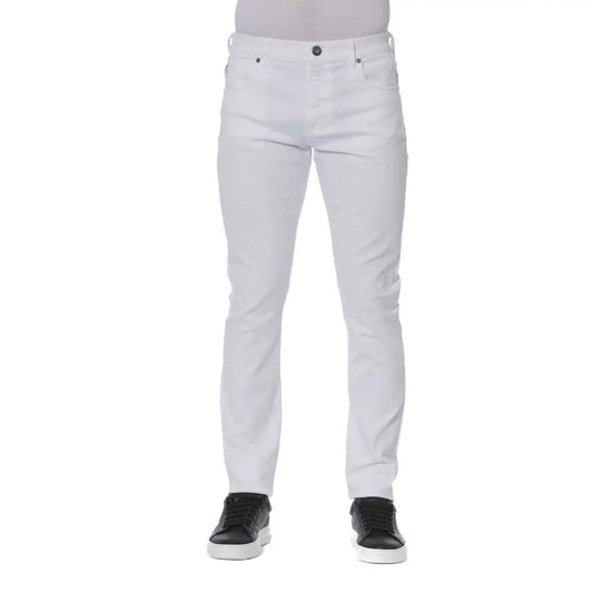 Trussardi Jeans White Cotton Men Jeans - Jeans