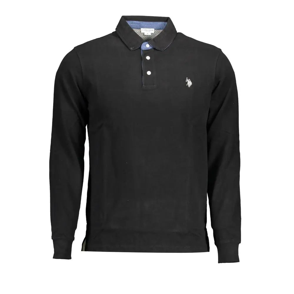 U.S. POLO ASSN. Black Cotton Men Polo Shirt - XXL - Polo Shirts