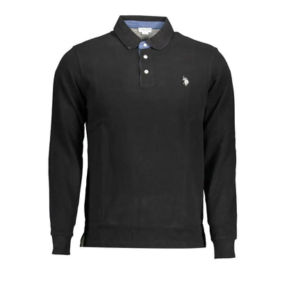 U.S. POLO ASSN. Black Cotton Men Polo Shirt - XXL - Polo Shirts