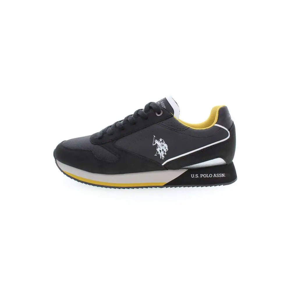 Sorte U.S. Polo Assn. polyester sneakers til mænd i sort