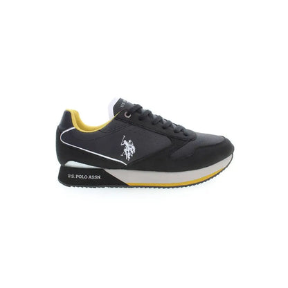 Sorte U.S. Polo Assn. polyester sneakers til mænd med sort U.S