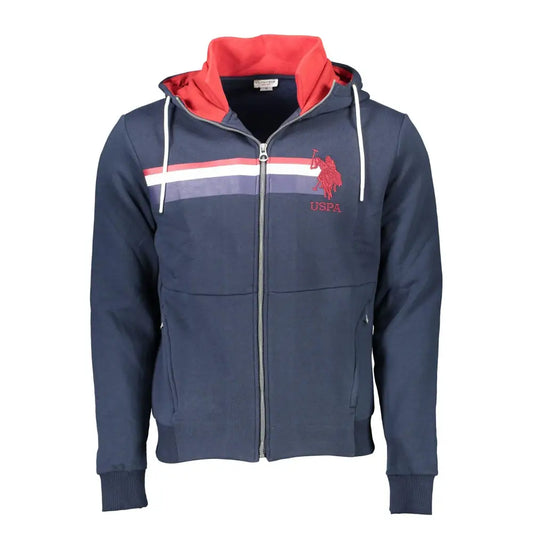 U.S. POLO ASSN. Blue Cotton Men Sweater