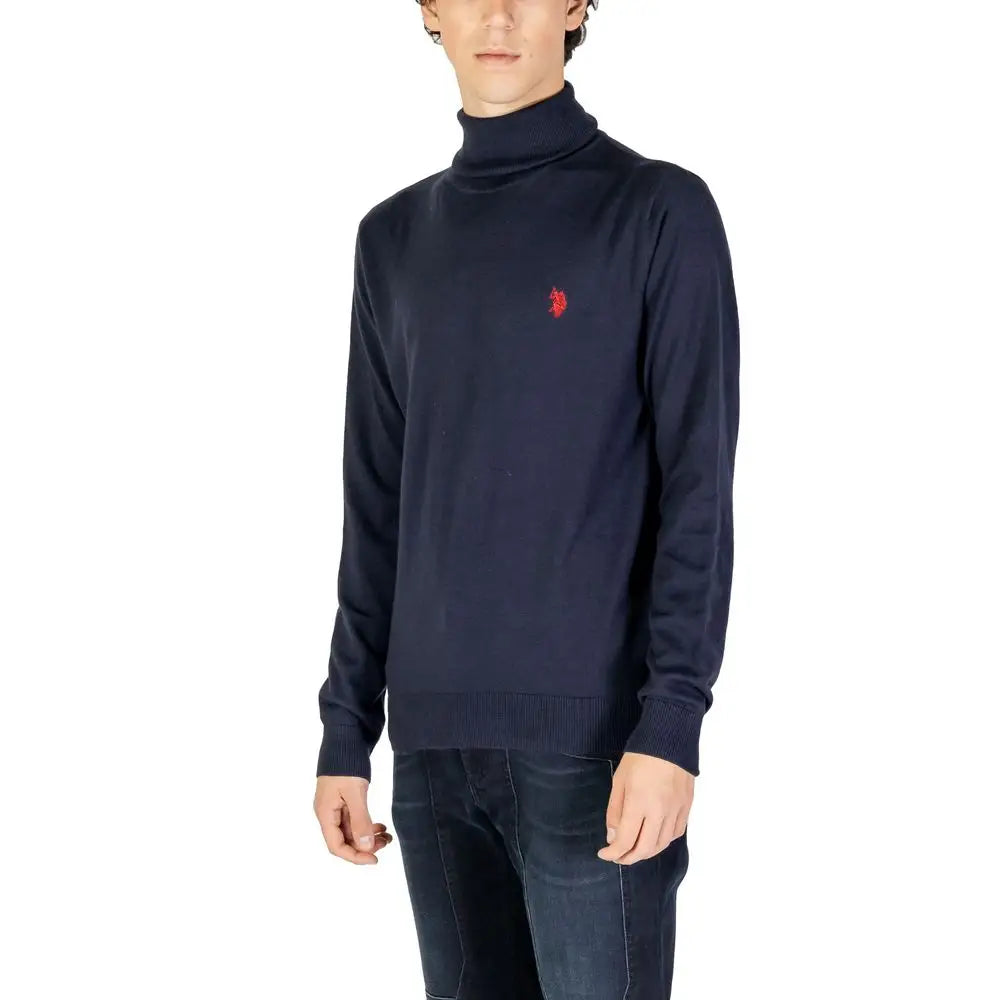 U.S. POLO ASSN. Blue Cotton Turtleneck - Sweaters