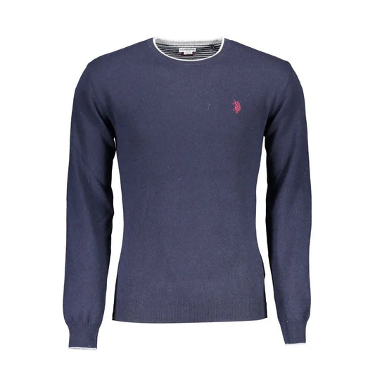 U.S. POLO ASSN. Blue Wool Men Sweater - XXL