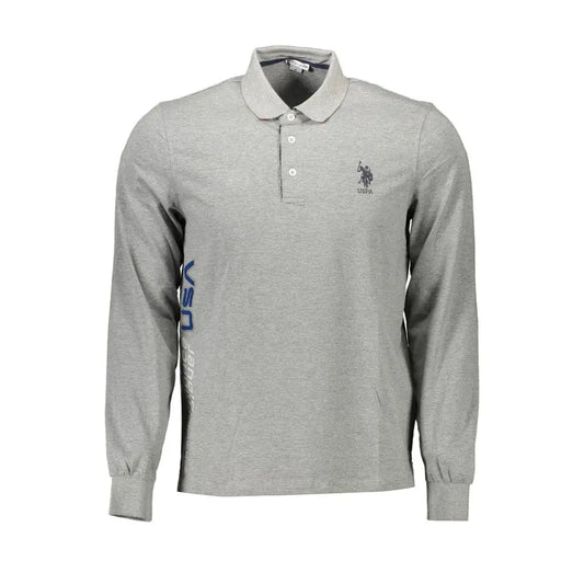 U.S. POLO ASSN. Grigio Cotton Men Polo Shirt - XXL - Polo Shirts