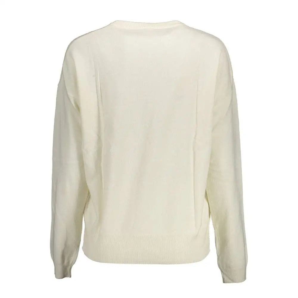 U.S. POLO ASSN. White Polyamide Women’s Sweater