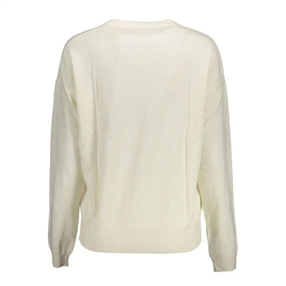 U.S. POLO ASSN. White Polyamide Women’s Sweater