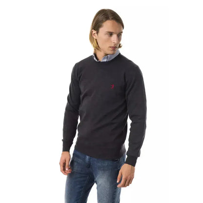 Uominitaliani Gray Merino Wool Men Sweater